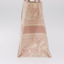 Christian Dior Book Tote Bag Canvas Pink Auth 211809V-5