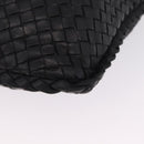 Bottega Veneta INTRECCIATO Hobo Bag Leather outlet Black 115654 Auth 211810M-11