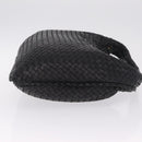 Bottega Veneta INTRECCIATO Hobo Bag Leather outlet Black 115654 Auth 211810M-4