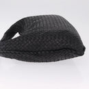 Bottega Veneta INTRECCIATO Hobo Bag Leather outlet Black 115654 Auth 211810M-5
