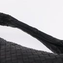 Bottega Veneta INTRECCIATO Hobo Bag Leather outlet Black 115654 Auth 211810M-8
