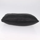 Bottega Veneta INTRECCIATO Hobo Bag Leather outlet Black 115654 Auth 211810M-9