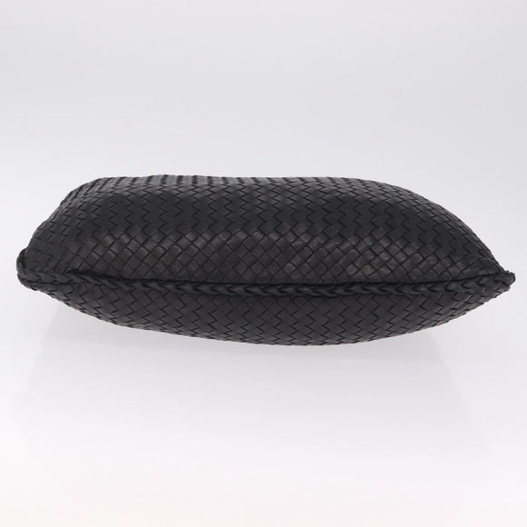 Bottega Veneta INTRECCIATO Hobo Bag Leather outlet Black 115654 Auth 211810M