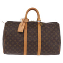 LOUIS VUITTON Monogram Keepall 45 Boston Bag M41428 LV Auth 211813V-2