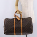 LOUIS VUITTON Monogram Keepall 45 Boston Bag M41428 LV Auth 211813V-24