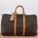 LOUIS VUITTON Monogram Keepall 45 Boston Bag M41428 LV Auth 211813V-25