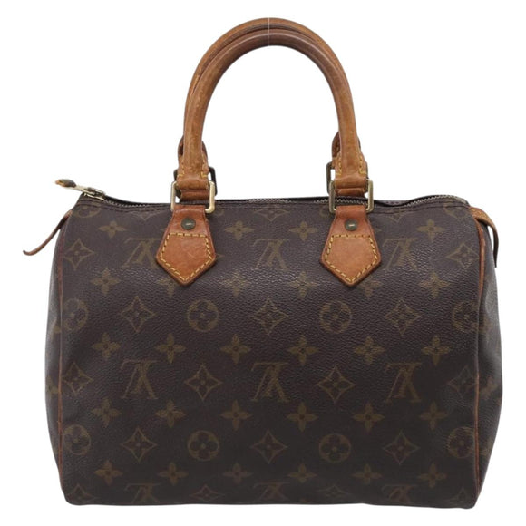 LOUIS VUITTON Monogram Speedy 25 Hand Bag M41528 LV Auth 211814
