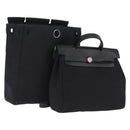 HERMES Herbag Ado PM Backpack Black Auth 211818A-1