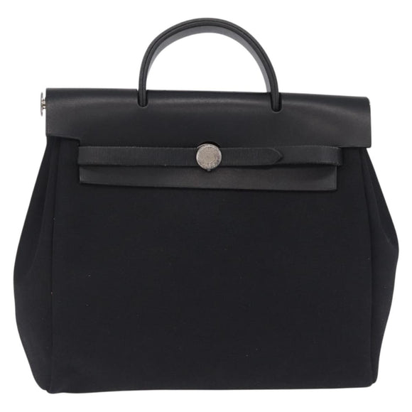 HERMES Herbag Ado PM Backpack Black Auth 211818A