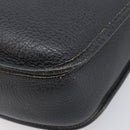 HERMES Evelyn 1GM Shoulder Bag Togo Black Silver Auth 211819M-10