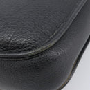 HERMES Evelyn 1GM Shoulder Bag Togo Black Silver Auth 211819M-12