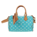 LOUIS VUITTON Speedy P9 Bandouliere 25 Bag Turquoise Blue M11561 Auth 211820SM-3