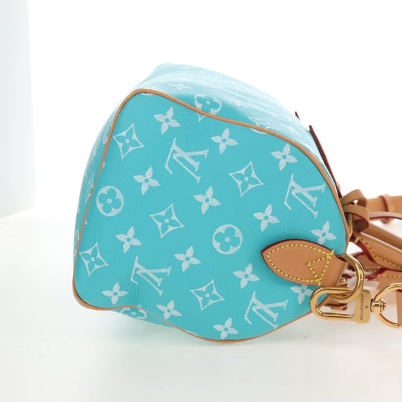 LOUIS VUITTON Speedy P9 Bandouliere 25 Bag Turquoise Blue M11561 Auth 211820SM