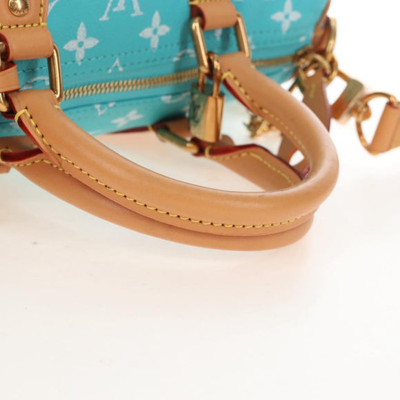 LOUIS VUITTON Speedy P9 Bandouliere 25 Bag Turquoise Blue M11561 Auth 211820SM