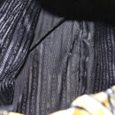 PRADA Banana Pattern Backpack Nylon Black Silver Auth 211821V-26