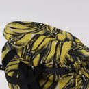 PRADA Banana Pattern Backpack Nylon Black Silver Auth 211821V-6