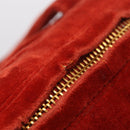 CHANEL Matelasse Hand Bag Leather Red Gold CC Auth 211822A-16