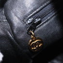 CHANEL Matelasse Hand Bag Leather Red Gold CC Auth 211822A-21