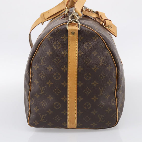 LOUIS VUITTON Monogram Keepall Bandouliere55 Boston Bag M41414 LV Auth 211823V