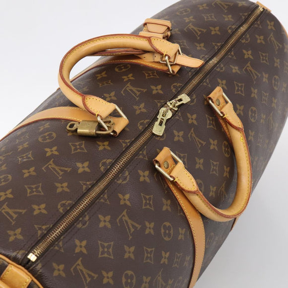 LOUIS VUITTON Monogram Keepall Bandouliere55 Boston Bag M41414 LV Auth 211823V