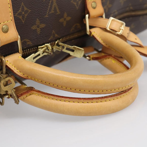 LOUIS VUITTON Monogram Keepall Bandouliere55 Boston Bag M41414 LV Auth 211823V