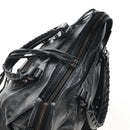 Balenciaga The City Hand Bag Leather 2way Black 115748 Auth 211830V-6