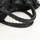 Balenciaga The City Hand Bag Leather 2way Black 115748 Auth 211830V-7