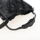 Balenciaga The City Hand Bag Leather 2way Black 115748 Auth 211830V-9
