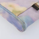 FENDI Zucca Canvas Shoulder Bag Multicolor Silver Auth 211831A-14