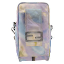 FENDI Zucca Canvas Shoulder Bag Multicolor Silver Auth 211831A-2