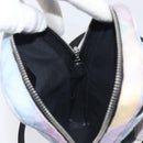 FENDI Zucca Canvas Shoulder Bag Multicolor Silver Auth 211831A-22