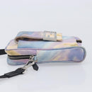 FENDI Zucca Canvas Shoulder Bag Multicolor Silver Auth 211831A-5