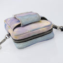 FENDI Zucca Canvas Shoulder Bag Multicolor Silver Auth 211831A-6