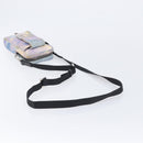FENDI Zucca Canvas Shoulder Bag Multicolor Silver Auth 211831A-8
