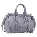 Miu Miu Hand Bag Vittero 2way Purple Silver Auth 211833V-1
