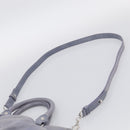 Miu Miu Hand Bag Vittero 2way Purple Silver Auth 211833V-10