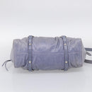 Miu Miu Hand Bag Vittero 2way Purple Silver Auth 211833V-11