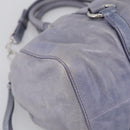 Miu Miu Hand Bag Vittero 2way Purple Silver Auth 211833V-13