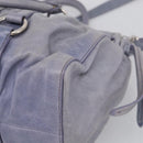 Miu Miu Hand Bag Vittero 2way Purple Silver Auth 211833V-14