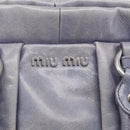 Miu Miu Hand Bag Vittero 2way Purple Silver Auth 211833V-16