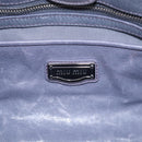 Miu Miu Hand Bag Vittero 2way Purple Silver Auth 211833V-18