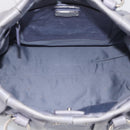 Miu Miu Hand Bag Vittero 2way Purple Silver Auth 211833V-19
