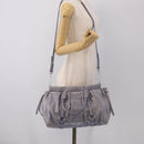 Miu Miu Hand Bag Vittero 2way Purple Silver Auth 211833V-27