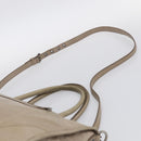 Miu Miu Hand Bag Leather 2way Beige Auth 211835A-11