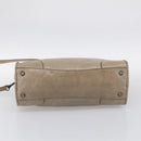 Miu Miu Hand Bag Leather 2way Beige Auth 211835A-12