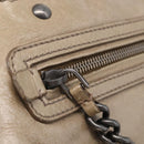 Miu Miu Hand Bag Leather 2way Beige Auth 211835A-29
