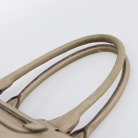 Miu Miu Hand Bag Leather 2way Beige Auth 211835A