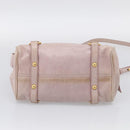 Miu Miu Hand Bag Vittero 2way Pink Gold Auth 211836V-12