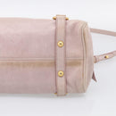 Miu Miu Hand Bag Vittero 2way Pink Gold Auth 211836V-13