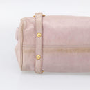 Miu Miu Hand Bag Vittero 2way Pink Gold Auth 211836V-14